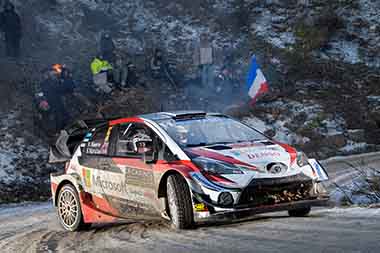 Meeke Kris/Marshall Sebastian - Toyota Yaris WRC - WRC Monte Carlo 2019