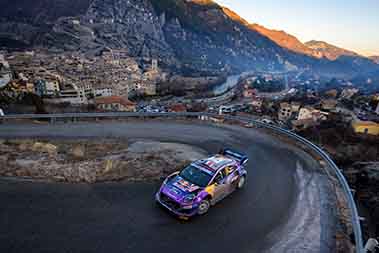 Loeb Sébastien/Galmiche Isabelle - Ford Puma Rally1 - WRC Monte Carlo 2022
